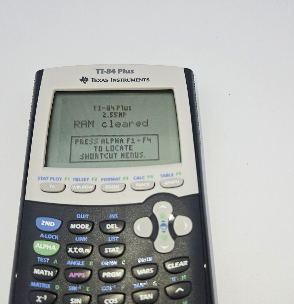 Texas Instruments TI-84 Plus Graphing Calculator Tested Working School Calc - Picture 2 of 10